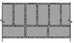 دیوار آجر فشاری 33 سانتی‌متری، دو رو اندود با گچ و خاک و گچ پرداختی، به ضخامت 1/25سانتی‌متر