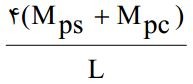 4(Mps+Mpc)/L
