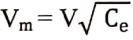 Vm=VCe