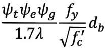 ѱtѱeѱg-1.7λ-fy-fc-db