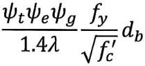 ѱtѱeѱg-1.4λ-fy-fc-db