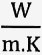 W-m.K