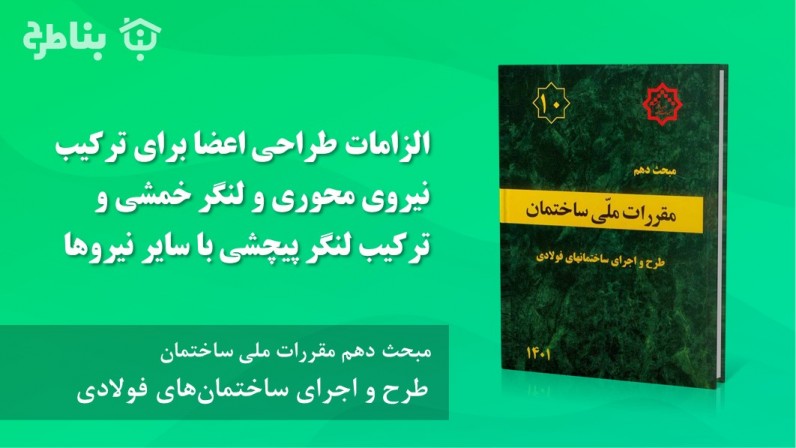 7-2-10 الزامات طراحی اعضا برای ترکیب نیروی محوری و لنگر خمشی و ترکیب لنگر پیچشی با سایر نیروها