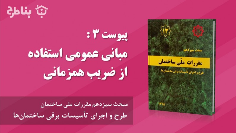 پیوست 3  : مبانی عمومی استفاده از ضریب همزمانی