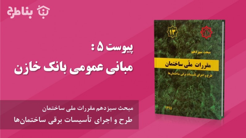 پیوست 5 : مبانی عمومی بانک خازن