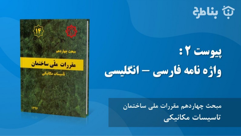 پیوست 2 : واژه نامه فارسی - انگلیسی