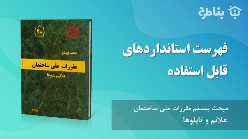 فهرست استانداردهای قابل استفاده