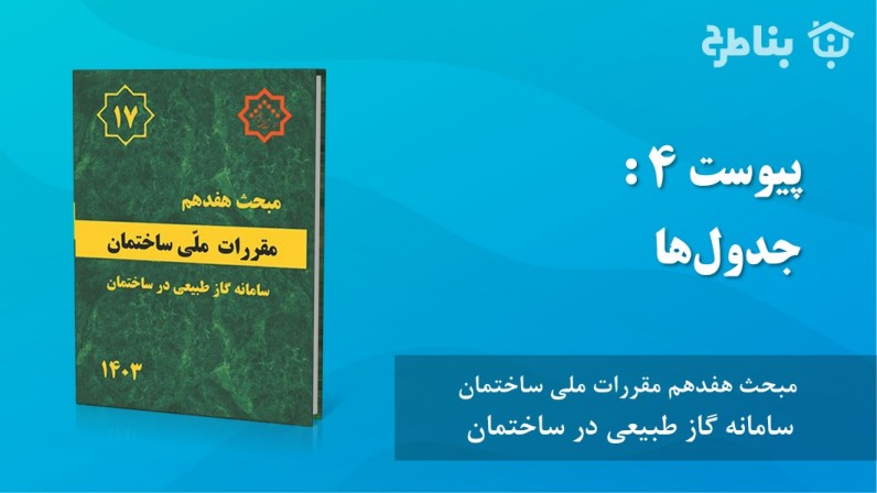 پیوست 4 جدولها